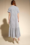 Mela Purdie - Bloom T Dress in Pencil Stripe