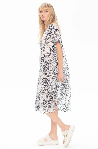 Mela Purdie - Transit T Dress In Lima Print Silk