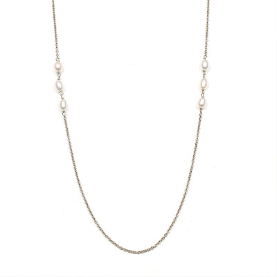 Nicole Fendel - Sterling Triple Pearl Necklace
