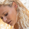 Nicole Fendel - Golden Braided Huggie Earrings