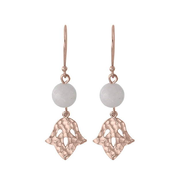 Nicole Fendel Jewellery - Jacintha Beaded Earring in Rose Gold