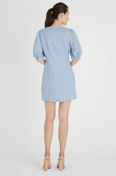 We Are Kindred - Lucia Puff Sleeve Button Through Mini Dress