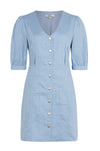We Are Kindred - Lucia Puff Sleeve Button Through Mini Dress