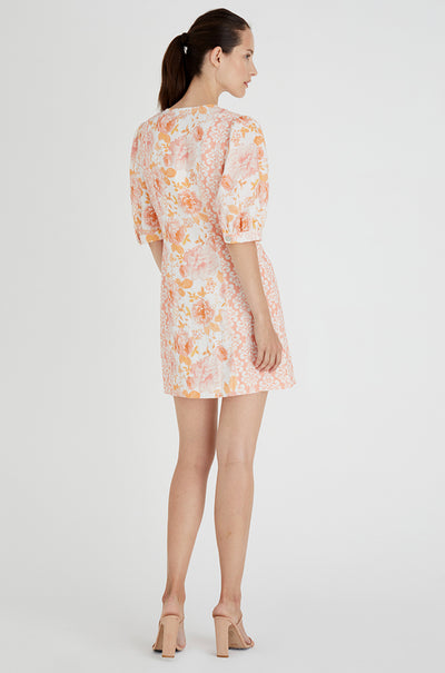 We Are Kindred - Lucia Puff Sleeve Button Through Mini Dress