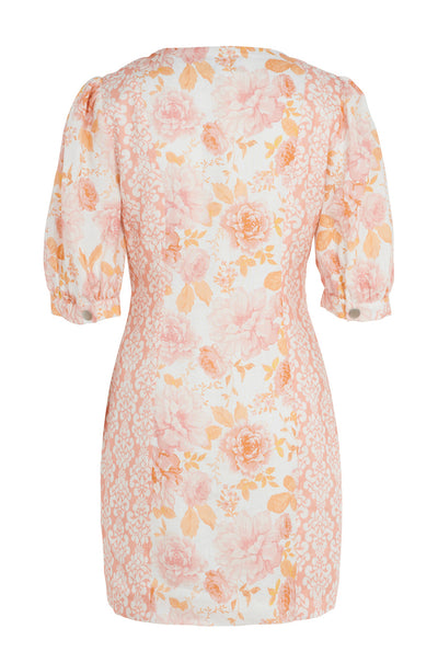 We Are Kindred - Lucia Puff Sleeve Button Through Mini Dress