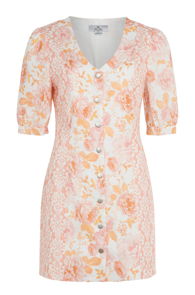 We Are Kindred - Lucia Puff Sleeve Button Through Mini Dress