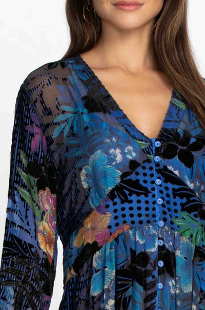 Johnny Was - Lanai Burnout Beesley Dress w/ Slip