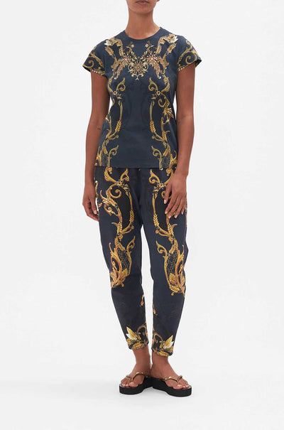 Camilla - Moonlight Melodies Slim Fit Round Neck T-Shirt