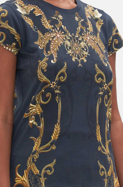 Camilla - Moonlight Melodies Slim Fit Round Neck T-Shirt