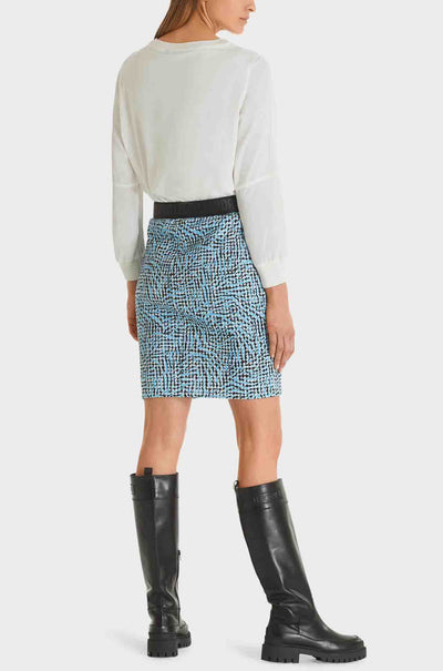 Marc Cain - Pepita Pattern Stretch Skirt