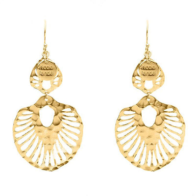 Nicole Fendel - Rashida Statement Earrings in Gold