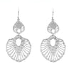Nicole Fendel - Rashida Statement Earrings in Silver