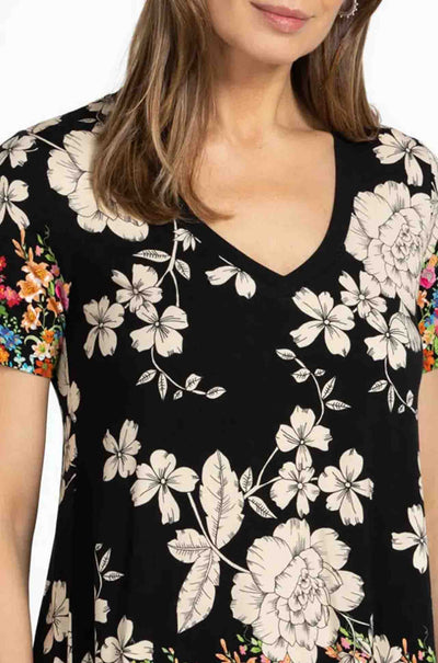 Johnny Was - Redland Favourite S/S V-Neck Swing Tee