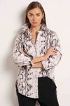 Mela Purdie - Relaxed Pocket Shirt in Python Print Popilene