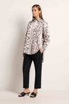 Mela Purdie - Relaxed Pocket Shirt in Python Print Popilene