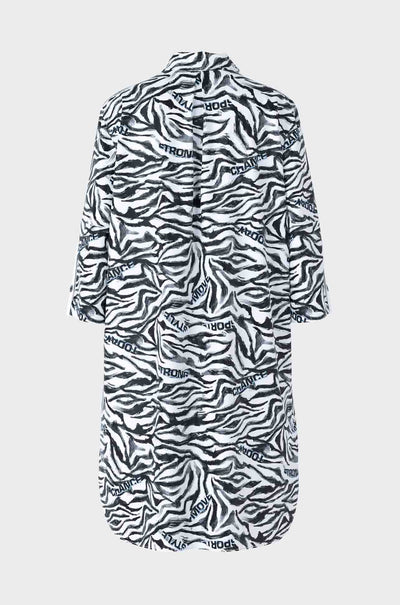 Marc Cain - Rethink Together Zebra Print Shirt Dress