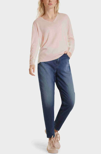 Marc Cain - V-Neck Rib Side Sweater