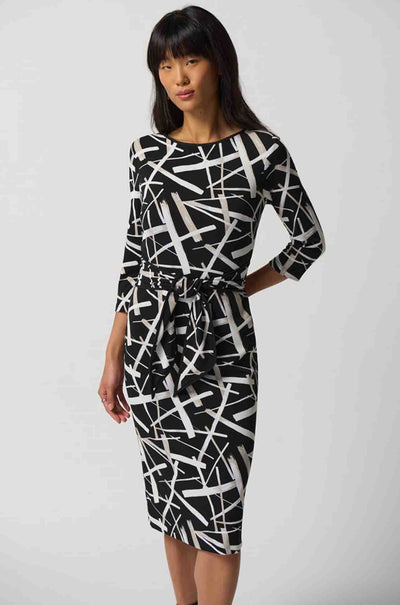 Joseph Ribkoff - Scoop Neck Sheath Dress