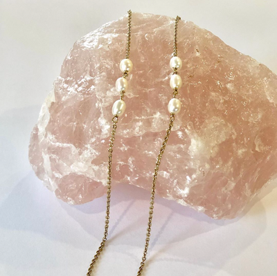 Nicole Fendel - Sterling Triple Pearl Necklace