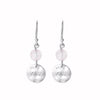 Nicole Fendel - Silver Rose Sentiments Love Disc Earrings