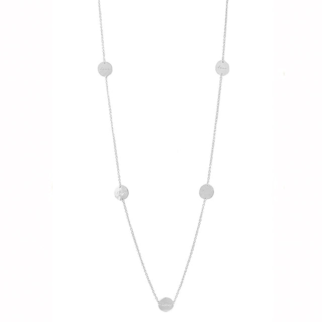 Nicole Fendel - Silver Sentiments Long Love Necklace
