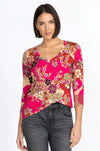Johnny Was - Yama Favourite 3/4 Sl V-Neck Swing Tee