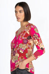 Johnny Was - Yama Favourite 3/4 Sl V-Neck Swing Tee