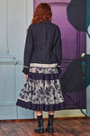 Trelise Cooper - Flock Around The Clock Leave Them In Tiers Skirt in Navy Floral