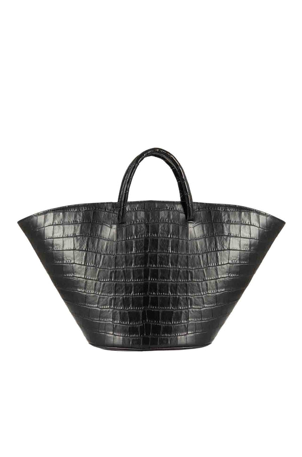 Trelise Cooper What The Croc Tote Away Handbag in Black Zambezee