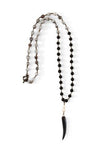 Mulberry Mongoose - Blackhorn Necklace Agate