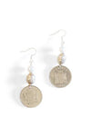 Mulberry Mongoose - Ethiopian Silver & Coin Earrings