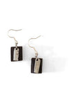 Mulberry Mongoose - Block Snare Earrings