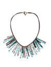 Mulberry Mongoose - Organic Snare Turquoise Necklace